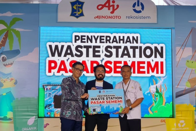 Ajinomoto telah hadirkan fasilitas Waste Station di Pasar Sememi, Surabaya