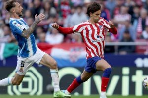 Atletico Madrid saat menjamu Espanyol berakhir imbang 1-1