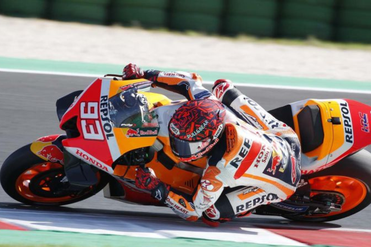 Marquez raih hasil positif dengan swingarm baru di latihan GP Aragon