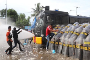 Polres Banjar simulasikan penanganan situasi rawan gangguan pemilu
