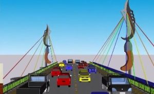 Revitalisasi jembatan di jalan GDC akan terlihat lebih estetik