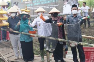 Pemkab Mojokerto fasilitasi budi daya ikan di Desa Ngingasrembyong