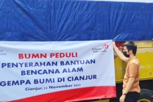 Salurkan paket sembako untuk korban gempa di Cianjur, Telkom peduli gempa
