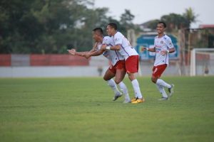 Babak Pertama, Persipa Pati Unggul 1-0 atas Nusantara United