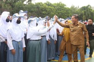 Pemkot Serang gelar apel pembinaan siswa cegah anarkisme dan narkoba