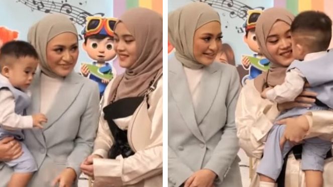 Putri Delina dan Nathalie Holscher Terlihat Kompak Di Acara Ulang Tahun Adzam