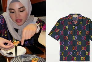 Segini harga baju Aurel Hermansyah saat diajak makan malam Atta Halilintar di Singapura