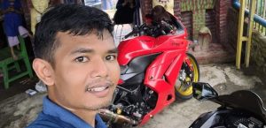 Sultan Akhyar Pamerkan Motor Ninja Dari Hasil Live Tiktok Mandi Lumpur