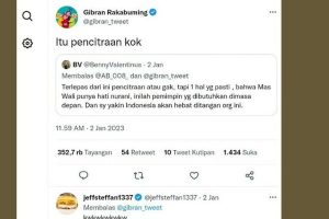 Mendapat Pujian Dari Warganet, Gibran Rakabuming Malah Bilang Kalau itu Pencitraan