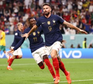 Giroud samai rekor gol ter banyak timnas Prancis Thierry Henry