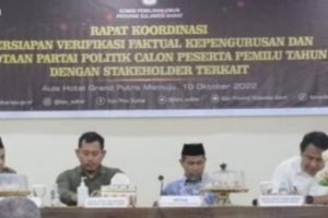KPU Sulbar matangkan persiapan verifikasi parpol peserta pemilu 2024