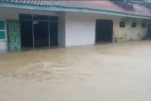 Lega, Banjir yang melanda wilayah Purabaya di Sukabumi sudah surut
