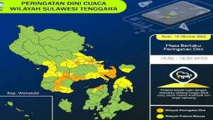 BMKG Prekdiksi Sulawesi Tengara Berawan
