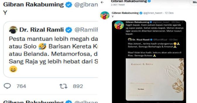 Rizal Ramli Kena Skak Oleh Gibran Di Twitter