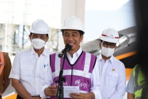 Presiden Jokowi sebut progres pembangunan kereta cepat 88,8 persen