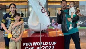 Pakaian yang Dikenakan Anak Raffi Ahmad dan Nagita Slavina saat tiba di Qatar Menjadi Sorotan