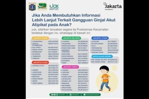 DKI Jakarta menyebar  nomor layanan informasi gangguan ginjal akut