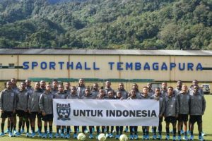 Papua Football Academy berlatih di ketinggian 2.000 di atas permukaan laut