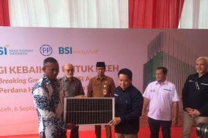BSI berikan bantuan panel surya di Aceh Timur