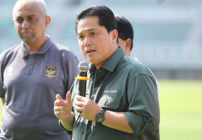 Erick Thohir Pastikan 10 Persen Hasil Penjualan Tiket Indonesia Vs Palestina di Sumbangkan Untuk Palestina