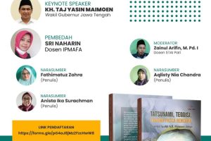 Pendaftaran Peserta Bedah Buku Tatsunami, Teodisi, Trauma Perspektif KH Maimoen Zubair