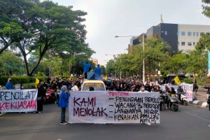 Kronologi Aksi “Kekalahan Negara dalam Cengkraman Oligarki” dan Pernyataan Sikap PMII Komisariat UIN Walisongo Semarang.