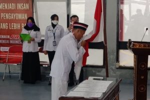 Seorang Narapidana Terorisme Lapas Pati Ucapkan Ikrar Setia NKRI