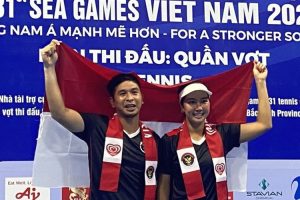 Nomor Ganda Campuran Tenis SEA Games, Christo/Aldila Pertahankan Emas 