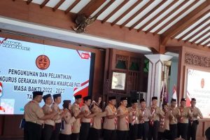 Haryanto melantik 102 Pramuka sebagai Pengurus baru