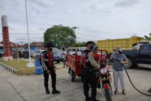 Polres Malinau melakukan pengamanan SPBU