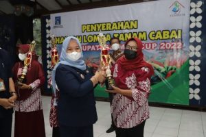 Bupati Sleman serahkan hadiah pemenang lomba tanam cabai antar-KWT