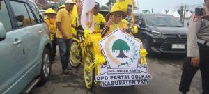 Kembalikan Kejayaan Partai Golkar, Pendaftaran Bacaleg Diiringi Alat Angkutan