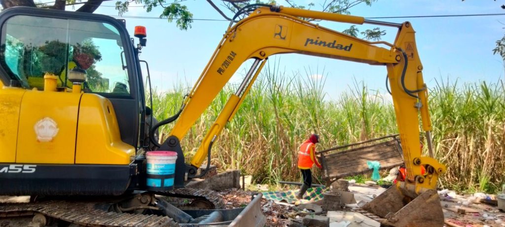 Warung Remang-remang Di Margorejo Pati, Dibongkar Habis Rata Dengan Tanah