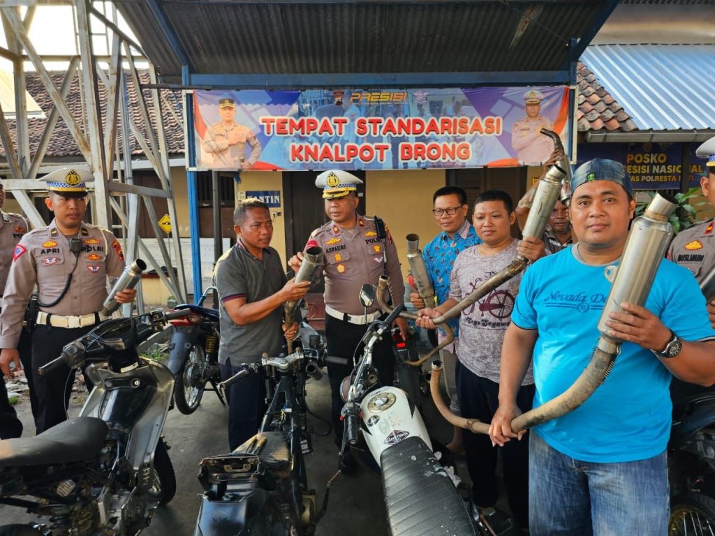 14 Hari Operasi Patuh Candi, Polresta Tangkap 378 Pelanggar Knalpot Brong.