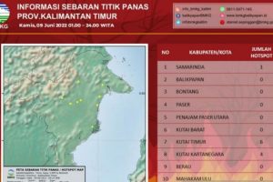 11 Titik Panas Terdeteksi di Kaltim