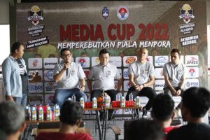 PSSI Pers menggelar Turnamen Media Cup 2022 perebutkan Piala Menpora