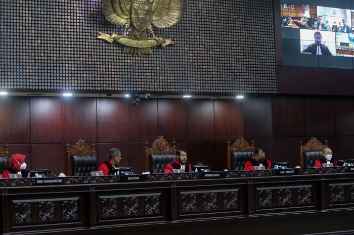 Sidang Putusan MK tentang Pemili Hanya di Hadiri 8 Hakim Mahkamah Konstitusi