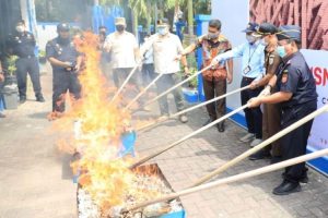 Bea Cukai Madiun musnahkan barang bukti rokok ilegal hasil penindakan