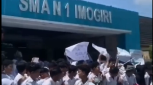 Video Viral Siswa SMAN 1 Imogiri Bantul Demo