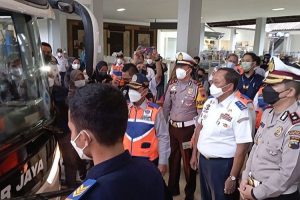 Dirjen Hubdat Lakukan Inspeksi Keselamatan Di Terminal Bus Purwokerto