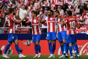 Unggul Tipis 2-1, 10 Pemain Atletico Sukses Taklukkan Espanyol
