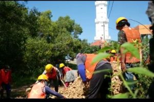 Kemenhub Selengarakan Program Padat Karya di Gunung Kidul
