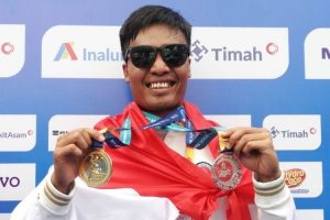 Laga Debut Internasional, Bayu Putra Raih Emas Para-Renang
