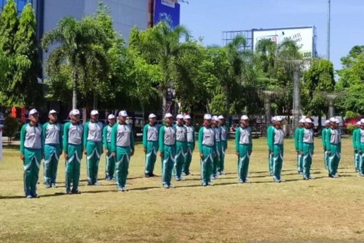 Bersiap Dalam HUT Ke-77 RI, 64 Pelajar Di Kudus Jalani Latihan Paskibraka