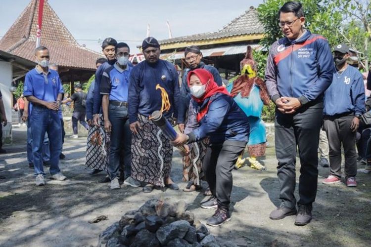 Awal Perhelatan Porda-Peparda DIY 2022 Ditandai Dengan Pengambilan Api Merapi