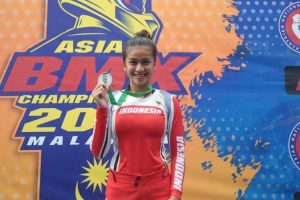 Kejuaraan BMX Internasional Di Malaysia, Jasmine Azzahra Sukses Raih Medali Emas