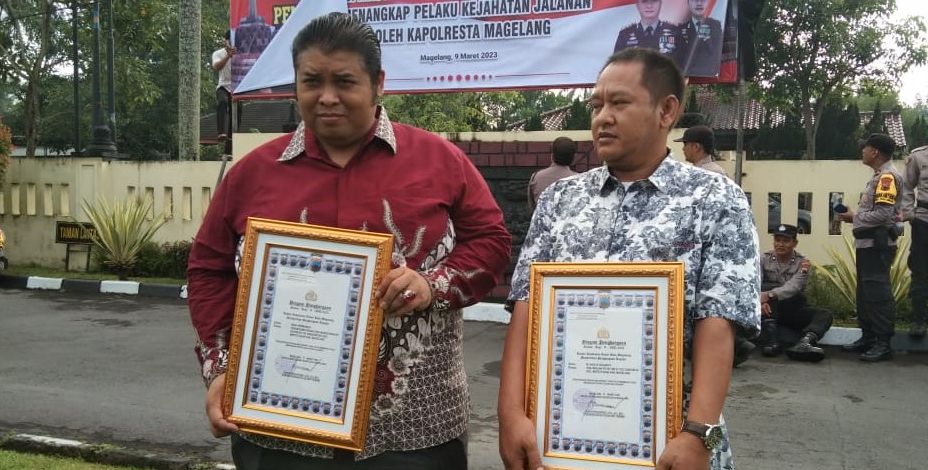 Penabrak Klitih di Magelang Mendapat Penghargaan dari Kepolisian