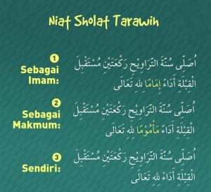 Berikut Niat Sholat Tarawih Sendiri, Sebagai Imam, dan Makmum Ketika Ramadhan Beserta Doanya