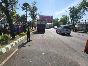 Kecelakaan Libatkan 3 Kendaraan, Gegara Sopir Truk Box Ngantuk,