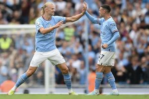 Tiga gol Erling Halaand bantu City kalahkan Crystal Palace 4-2